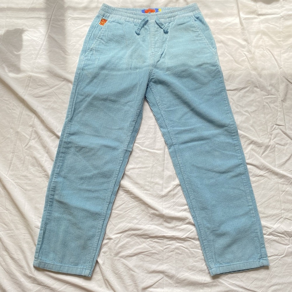 Vintage Empyre Relax Baggy Corduroy Y2K Skate Hip- Hop Pants Blue Size M Medium